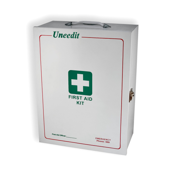 Uneedit F.A.KIT: COMPLETE NATIONAL  B  STD WORKPLACE XTRAS WALLMOUNT METAL CASE